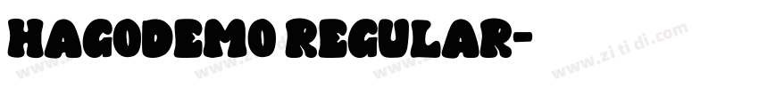HagoDEMO Regular字体转换